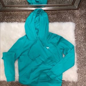 Pink green hoodie